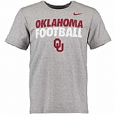 Oklahoma Sooners Nike Practice WEM T-Shirt - Gray,baseball caps,new era cap wholesale,wholesale hats